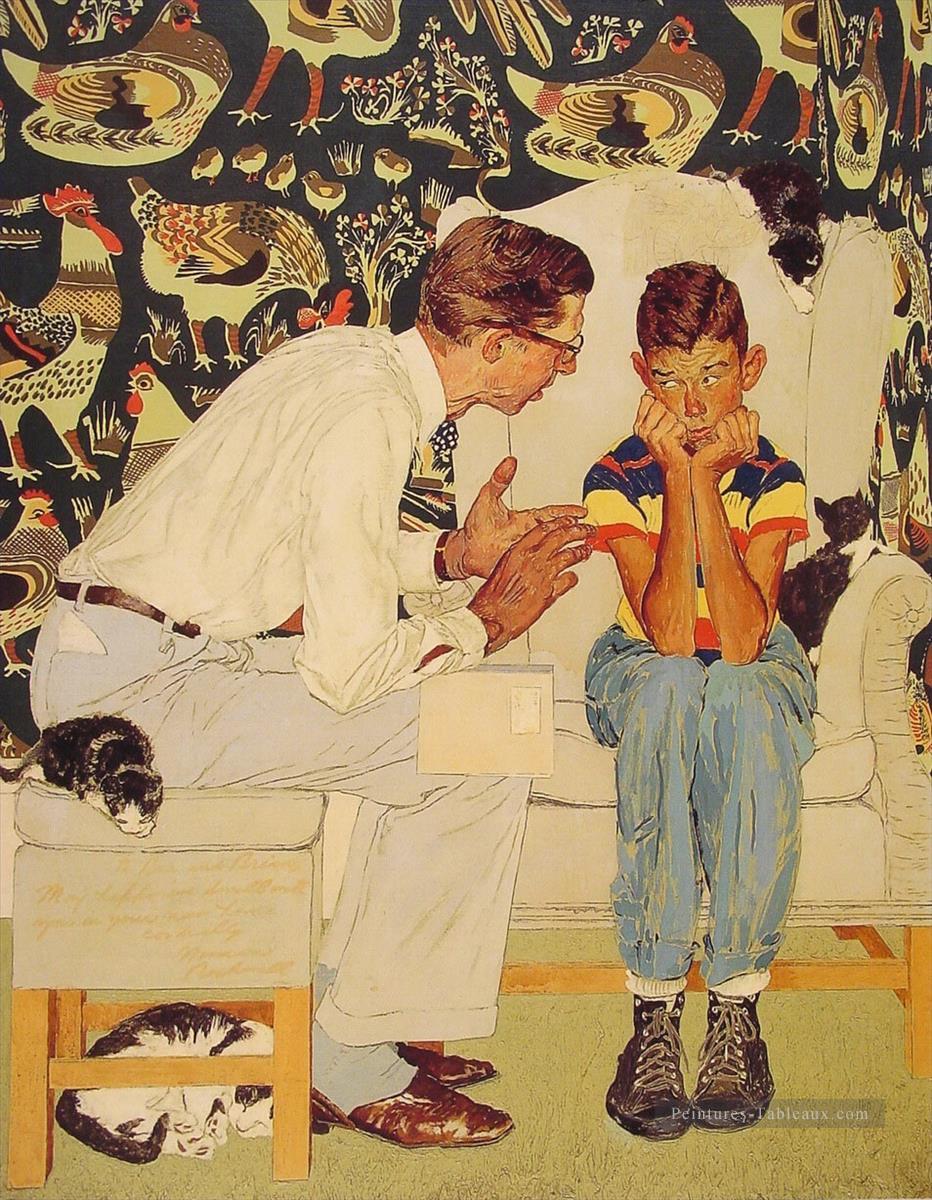 les faits de la vie Norman Rockwell Peintures à l'huile